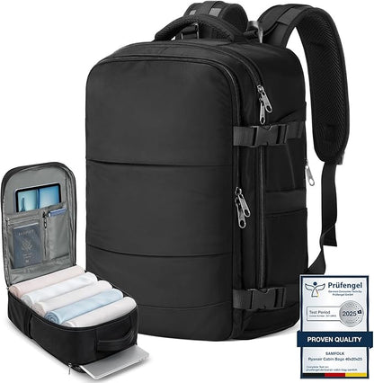 Mochilas de viaje para avion espaciosa